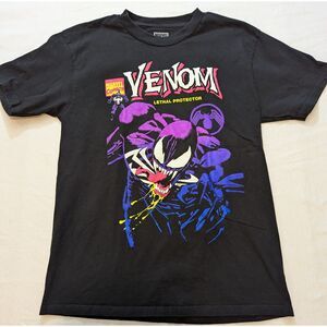 Marvel Venom Lethal Protector Graphic Tee Black Men’s M 27.5x18 - Vivid, Nice!